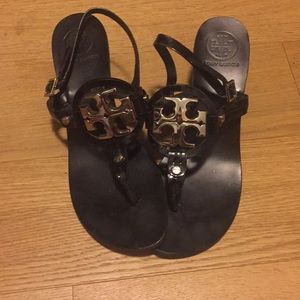 Tory Burch size 7.5 kitten heel sandals